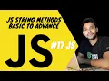 JavaScript String Methods JS full course basic to advance - JS JS