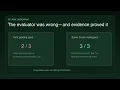 EvalForge Build Week Demo