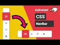 Animated Responsive Navbar with CSS using flexbox