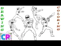 Power Rangers Mighty Morphin Drawing and Coloring How to Color Power Rangers Coloring Pages Tv