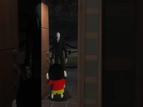 Slender Man Attack On Shinchan π± in GTA 5 #shorts #gta5shorts