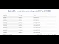 Datatables using PHP and MYSQL server-side processing