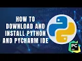 How to download and install Python and PyCharm IDE