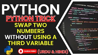 Swap Two Numbers Without Using a Third Variable Python Tips for Beginners