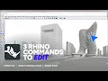 Rhino Tutorials 4 How to Use PointsOn Insert control point Insert Knot Command