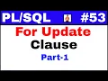 Tutorial Important Concept Where and Why to use For Update Clause TechShooterIN