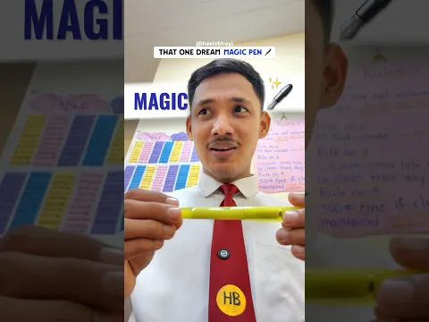 That one dream magic pen🪄 #haslebhayi