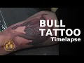 Download Lagu Bull Tattoo 🐂 | Realistic Black \u0026 Grey Timelapse