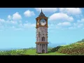 Minecraft How To Build a Medieval Clock Tower Tutorial