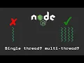 Node js Architecture - is Node single threaded multi threaded