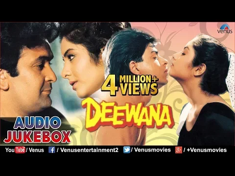 Download MP3 Deewana - 90's Romantic Songs | Shahrukh Khan, Rishi Kapoor, Divya Bharti | JUKEBOX | Hindi Songs