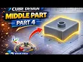 Solid Edge Tutorial Cube Middle Part Modeling Part 4