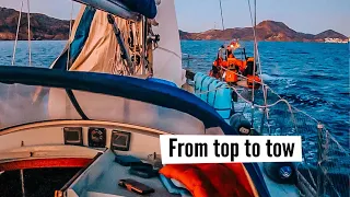 Towed by the fire department back to Cartagena – #36 ( From top to tow Part 2/2)