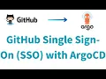 How to configure GitHub Single Sign-On SSO with ArgoCD GitOps Adding Certbot SSL to ArgoCD SSO