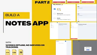 Build a Notes App with File System Access API HTML CSS and JavaScript Project