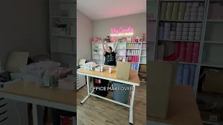 OFFICE MAKEOVER 😍✨ What do you think?! 🩷 #officemakeover