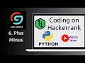 6 Plus Minus Hackerrank Python