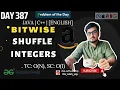 D-387 Shuffle integers GFG POTD GeeksForGeeks Problem Of the Day Amazon
