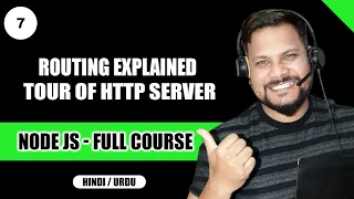 Routing Explained Tour of HTTP server Node JS Tutorial in Hindi and Urdu - full course
