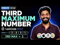 414 1 Third Maximum Number Theory Arrays Playlist Leetcode