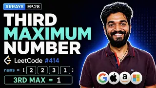 414 1 Third Maximum Number Theory Arrays Playlist Leetcode