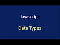 HTML JS Arabic Javascript Data types