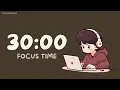 Pomodoro Timer - 30x3 Rainforest Brown Noise AD Study