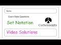 Set Notation Answers - Corbettmaths