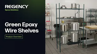 Regency Green Epoxy Coated Shelves