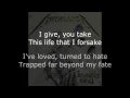 Download Lagu Metallica - Harvester Of Sorrow Lyrics (HD)
