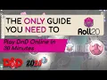 BEGINNER S GUIDE TO ROLL20 30 MINUTE VTT TUTORIAL FULL VIRTUAL TABLETOP GUIDE DND 2025