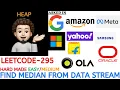 Find Median from Data Stream Detailed Explanation LeetCode 295 codestorywithMIK