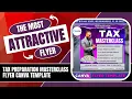 Tax Preparation Masterclass Flyer Canva Template