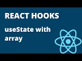 React Hooks - useState with array