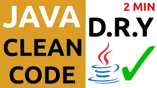 Java Clean Code Tutorial - DRY Principle