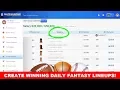 Daily Fantasy Optimizer for DraftKings and FanDuel