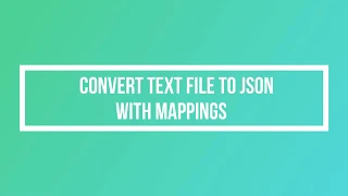 Learn how to convert records in a text file to JSON in python Tutorial