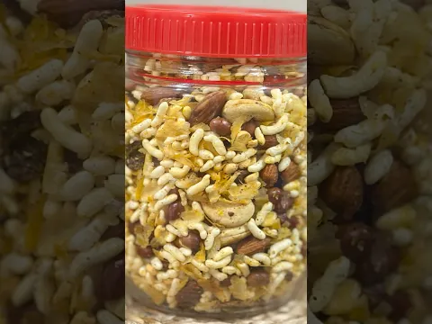 Tea Time Special Murmure Poha Namkeen 🫖✨ #recipe #teatime #shortsrecipe #youtubeshorts