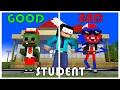 Minecraft Mobs : HUGGY AND ZOMBIE FIRST DAY -  Minecraft Animation