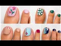 5 Cute Elegant Toe Nail Art Ideas Easy Pedicure Designs
