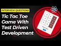 Building Tic-Tac-Toe with React 19 Using TDD TypeScript SCSS