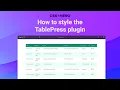 How to Customize a Table in WordPress with CSS Hero and Tablepress