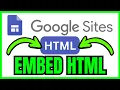 How To EMBED HTML Code In Google Sites QUICK EASY 2026