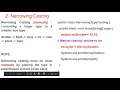 Type Casting -