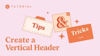 How to Create a Vertical Header Advanced