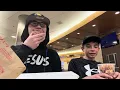 Mukbang at O-Hare International Airport Dunkin Donuts