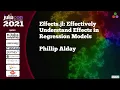 Effects jl Effectively Understand Effects in Regression Models Phillip Alday JuliaCon 2021