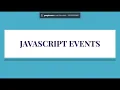 JavaScript Events Web Development