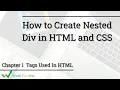 Nested Div Tag in HTML by Workforwin