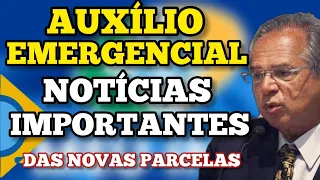 AUXÍLIO EMERGENCIAL 2021 NOTÍCIAS MUITO IMPORTANTES SOBRE O PAGAMENTO DAS PARCELAS.